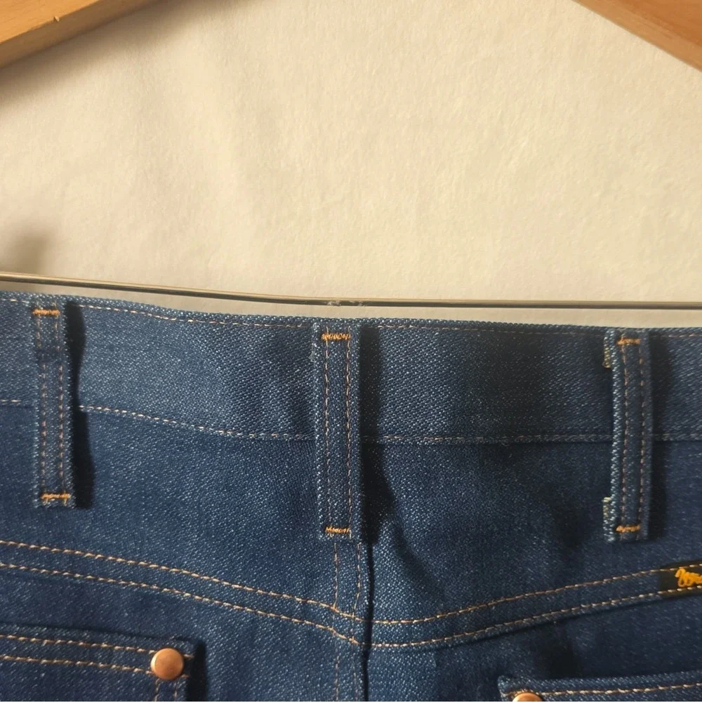 NWOT Y2K Wrangler Cowboy Cut Men's Dark Wash Blue Denim Straight Leg Jeans